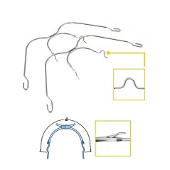 EXORAL FACEBOW 045 W/LOOPS/HOOKS LONG n1