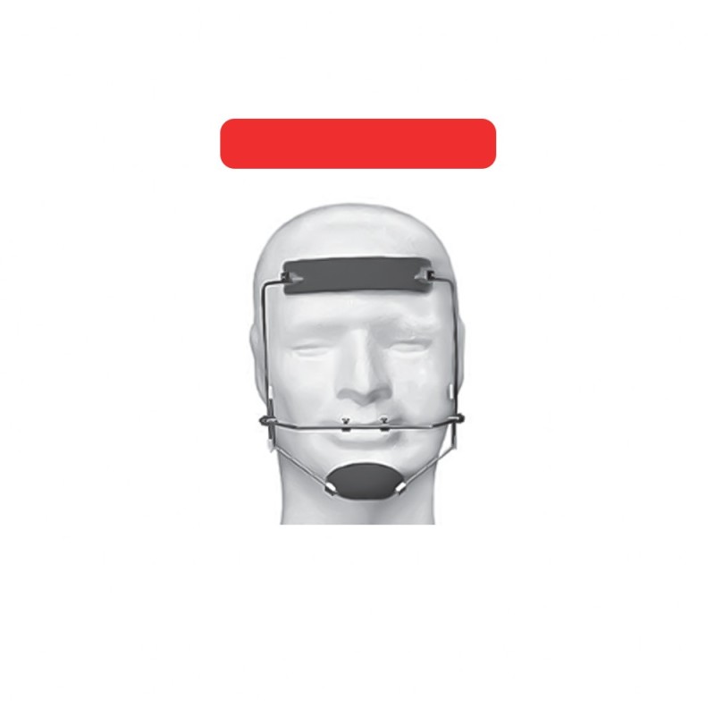 FACE MASK UNIVERSAL ADJUSTABLE RED