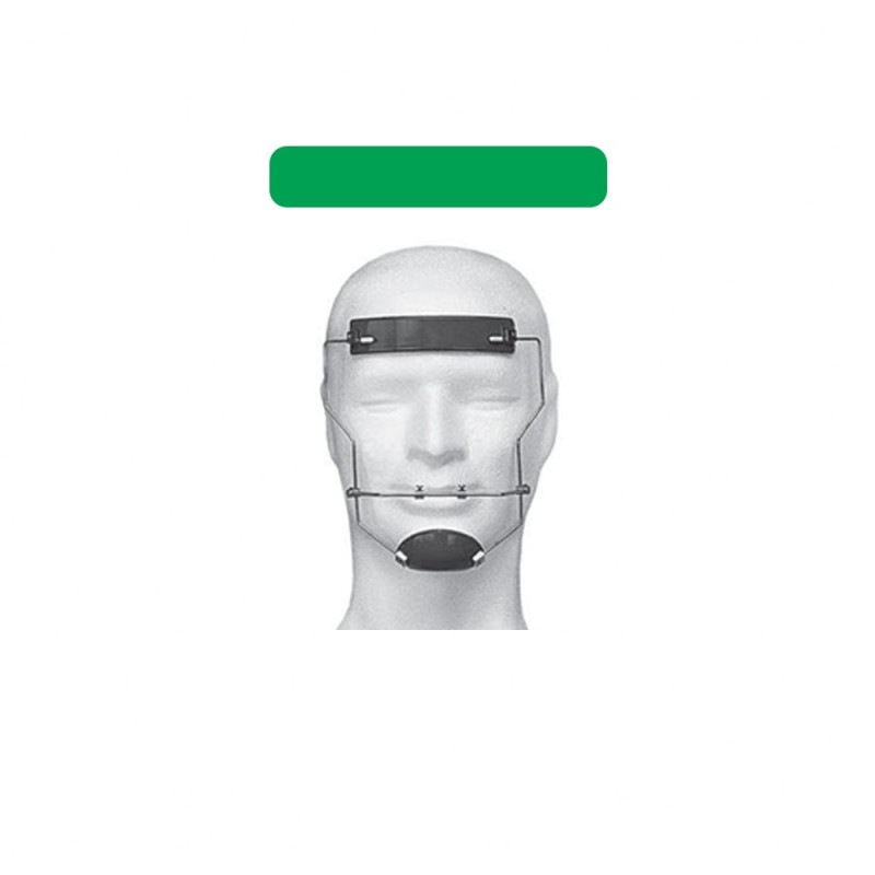 FACE MASK GREEN SMALL HORIZONTAL adj.