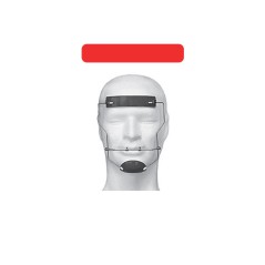 FACE MASK RED LARGE HORIZONTAL adj.