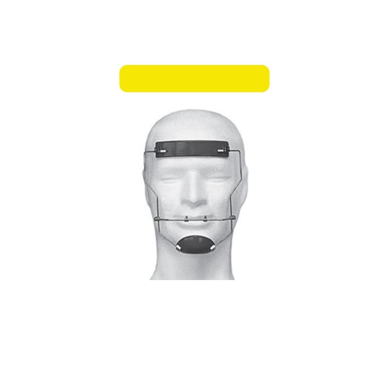 FACE MASK YELLOW LARGE HORIZONTAL adj.