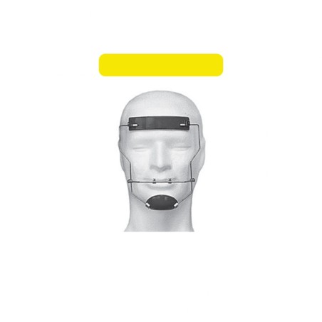 FACE MASK YELLOW SMALL HORIZONTAL adj.