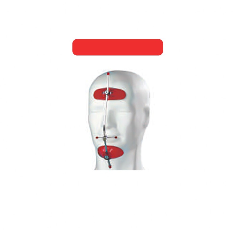 DYNAMIC FACE MASK RED VERTICAL adjust.