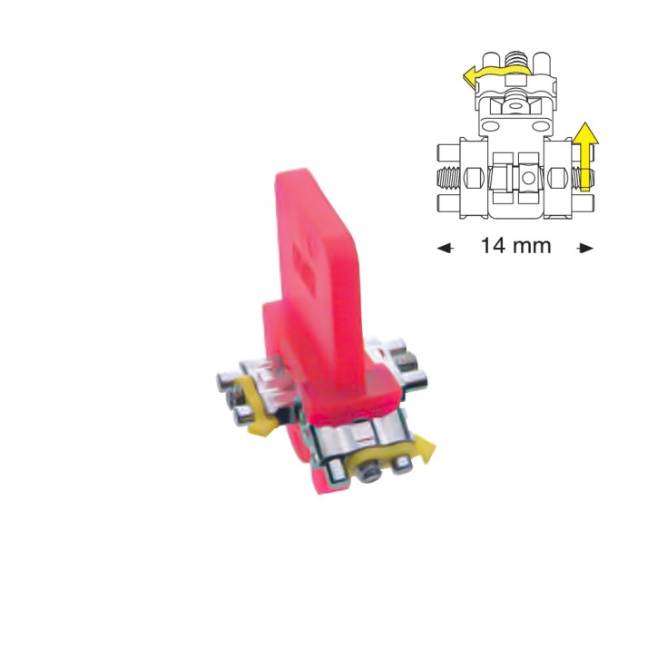 Śruba dwukierunkowa Bertoni typu B 14 mm górna ( 5 szt.)