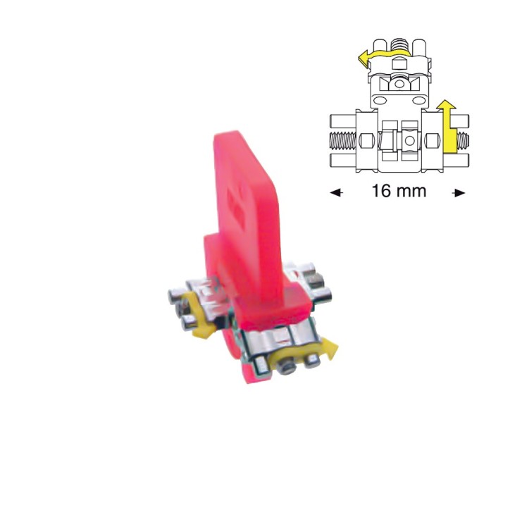 Śruba dwukierunkowa Bertoni typu B 16 mm górna ( 5 szt.)